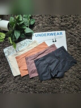 4 seamless size medium boyshort sealed nip style underwear provides full coverag